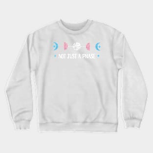 Not just a phase (transgender pride) Crewneck Sweatshirt